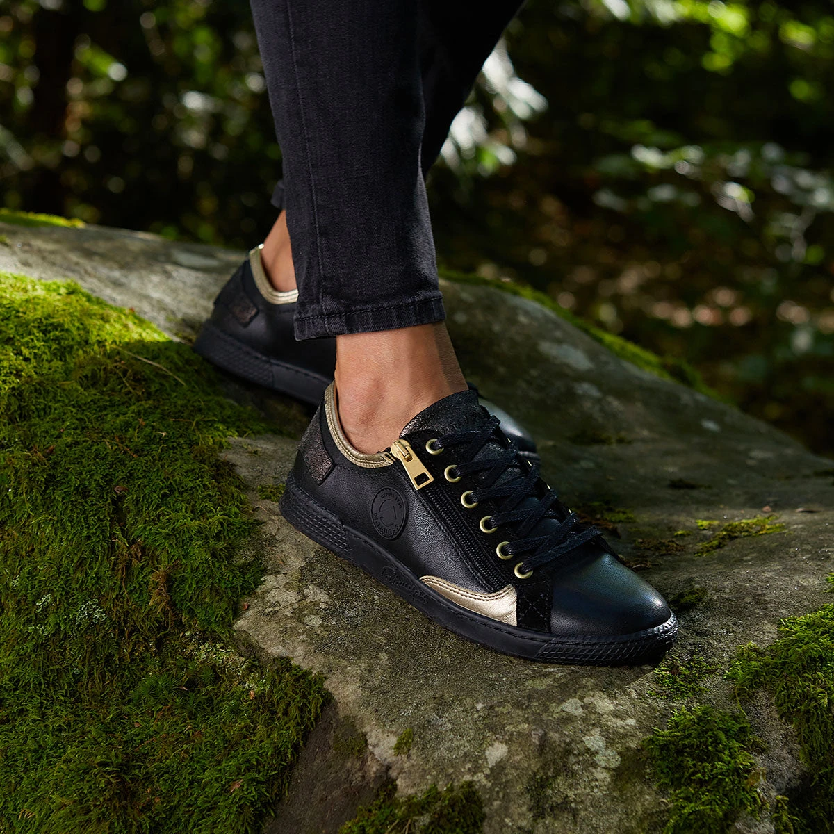 Pataugas JESTER/MIX F4H NOIR/DORÉ 5 Pataugas JESTER/MIX F4H NOIR/DORÉ – Image 3